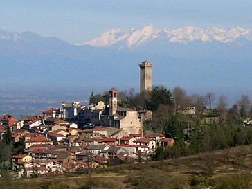 Ferienwohnung in Murazzano - Blick auf Murazzano