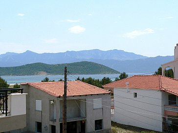 Ferienwohnung in Keramoti - Aussicht aufs Meer von der Terrasse