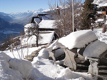 Ferienhaus in Leuk - Bei Schnee