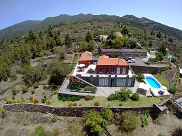 Ferienhaus in Tijarafe - Villa Atlantico Helikopter Bild