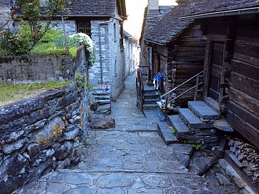 Ferienhaus in Foroglio - Die romantischen Gässchen zwischen den Rustici