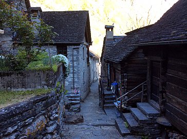 Ferienhaus in Foroglio - Die romantischen Gässchen zwischen den Rustici