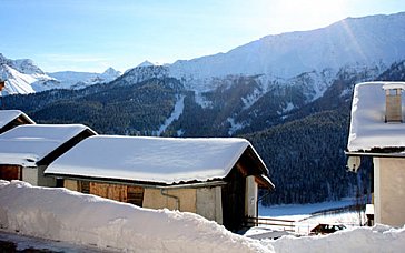 Ferienwohnung in Lü - Ausblick aus dem Schlafzimmer