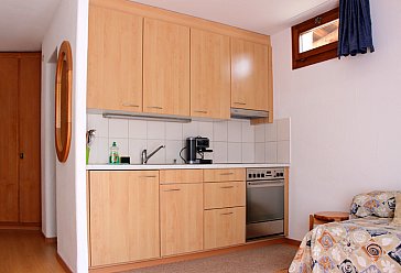 Ferienwohnung in Celerina - Küchenzeile