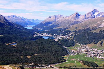 Ferienwohnung in Celerina - Blick von Muottas Muragl