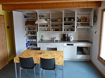 Ferienwohnung in Ftan - Voll ausgestattete Küche