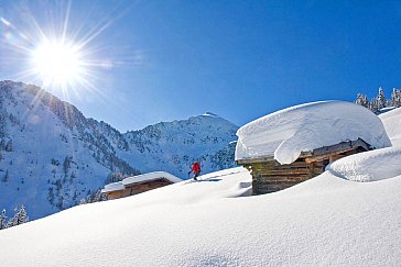 Ferienwohnung in Alpbach - Tiefschneeabfahrt Inneralpbach