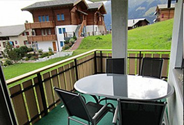 Ferienwohnung in Bellwald - Balkon