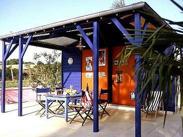 Ferienwohnung in Lusignac - Poolhaus mit Sauna