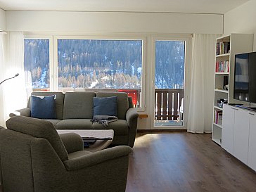 Ferienwohnung in Scuol - Wohnzimmer