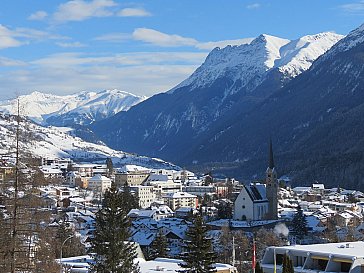 Ferienwohnung in Scuol - Blick vom Wohnzimmer