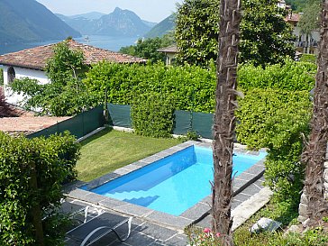 Ferienhaus in Drano-Valsolda - Pool mit Sprudelecke
