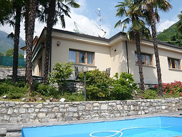 Ferienhaus in Drano-Valsolda - Sicht vom Pool