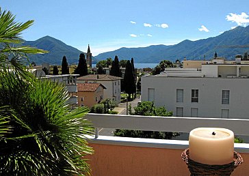 Ferienwohnung in Ascona - Aussicht Terrasse
