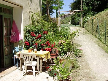 Ferienhaus in Beaulieu - Sitzplatz unten