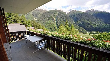 Ferienwohnung in Blitzingen - Ausblick vom Balkon Richtung Osten