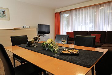 Ferienwohnung in Saas-Fee - Wohn-/Essbereich Haus Am Biel