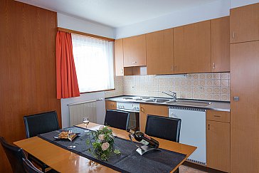 Ferienwohnung in Saas-Fee - Wohn-/Essbereich Haus Am Biel