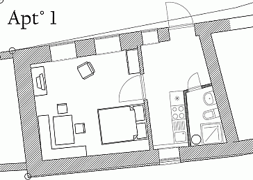 Ferienwohnung Grundrissplan 1