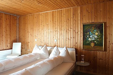Ferienhaus in Laax - Doppelbett Schlafzimmer