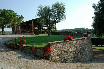 Ferienwohnung in Massa Marittima - Garten mit der Terrasse