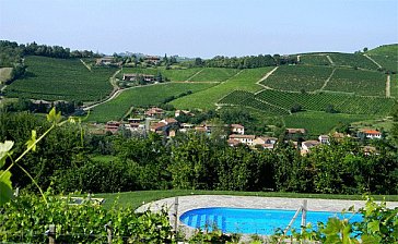 Ferienwohnung in Calamandrana - Der Pool mit Aussicht