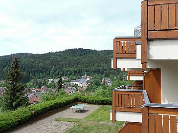 Ferienwohnung in Todtmoos - Panoramablick südwestlich vom Balkon auf Todtmoos