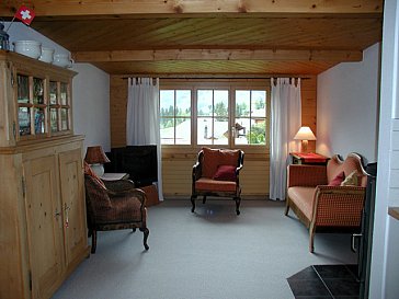 Ferienwohnung in Adelboden - Wohnraum