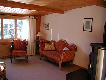 Ferienwohnung in Adelboden - Wohnraum