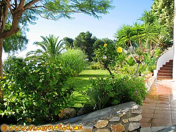 Ferienhaus in Salobreña - Garten mit Meerblick