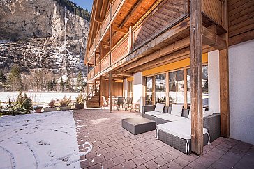 Ferienwohnung in Lauterbrunnen - Terrasse