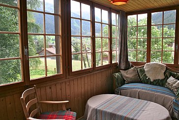 Ferienwohnung in Klosters - Veranda