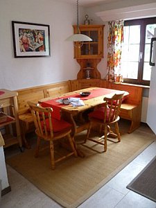 Ferienwohnung in Lenzerheide - Essecke Küche