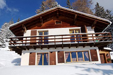 Ferienhaus in Crans Montana-Aminona - Chalet Crans Montana im Winter