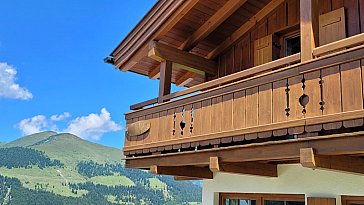 Ferienhaus in Hochkrimml - Balkon am Chalet