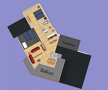 Ferienwohnung Grundrissplan 1