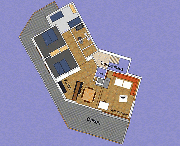 Ferienwohnung Grundrissplan 2