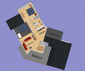 Ferienhaus Grundrissplan 3