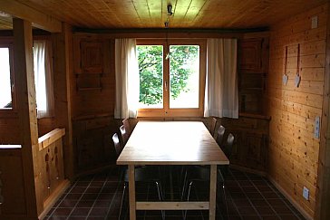 Ferienhaus in Axalp - Blick Richtung Esszimmer im 1.Stock