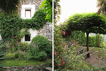 Ferienwohnung in Lionza-Borgnone - Der eigene Garten vor dem Haus