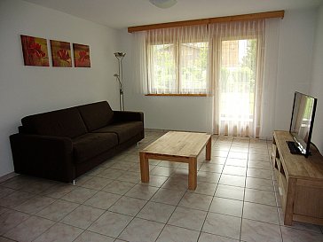 Ferienwohnung in Grächen - Wohnzimmer