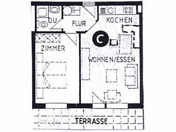 Ferienwohnung Grundrissplan 1