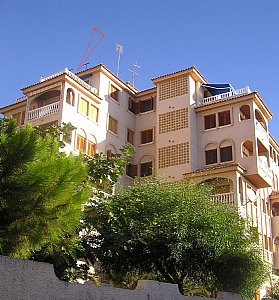 Ferienwohnung in Torrevieja - Die Terrasse oben links