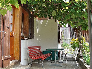 Ferienwohnung in Brienz - Gartensitzplatz