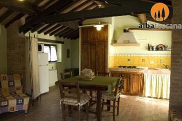 Ferienwohnung in Monterotondo Marittimo - Wohnung 2 Pers. - Wohnzimmer mit Küche