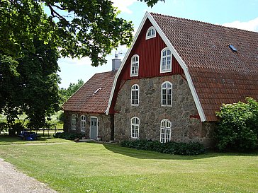 Ferienhaus in Kallinge - Ansicht von Norden, auf den Garten