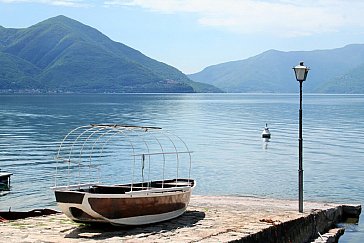 Ferienwohnung in Ascona - Blick Piazza Ascona Boot