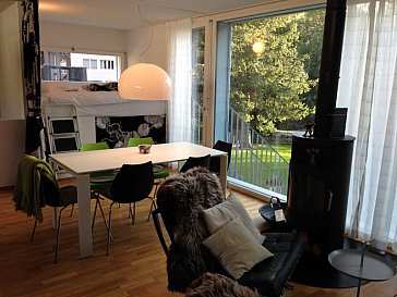 Ferienwohnung in Andermatt - Wohnbereich