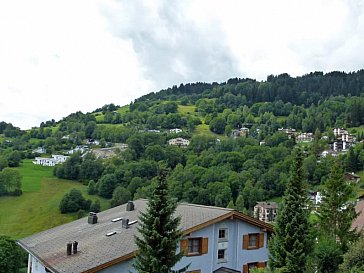 Ferienwohnung in Laax - Ausblick vom Balkon