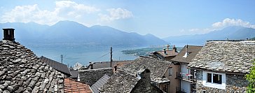 Ferienhaus in Brione sopra Minusio - Aussicht